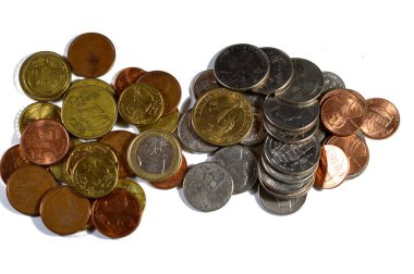 Avrupa ve Amerikan para birimi paraları, Amerikan doları, dolar, avro parası, sent değeri, Avrupa ve Amerika para döviz kuru, enflasyon ve büyüme değerleri