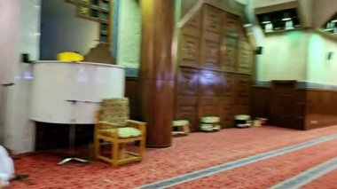 Mekke, Suudi Arabistan, 12 Haziran 2024: Kabe 'ye yaklaşık 8 kilometre uzaklıktaki Mescidi Taneem, Aisha camii, Hac ve Umrah hacıları I giyebilirler.