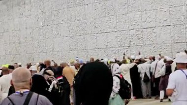 Mina, Suudi Arabistan, 18 Haziran 2024: Mina, Muna, ya da Çadırların şehri, Jamarat bölgesi, hacılar gündoğumu, günbatımı ve günbatımı arasında Mina 'da birkaç gece kalmışlardır.