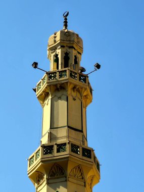 Cairo, Egypt, October 28 2024: Sheikh Kishk historical Mosque, or formerly Ain al-Hayat Mosque, named after sheikh AbdulHamid Kishk, an Egyptian preacher, scholar of Islam, activist, and author clipart