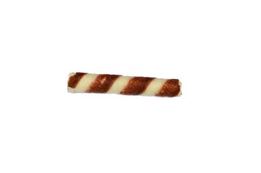 wafer rolls filled with a delicious hazelnut chocolate cream, crunchy crispy chocolate wafer biscuit filled with cream, sweet snack with tea or coffee, selective focus clipart