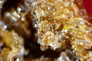 Kraliçe arının yumurtalarını saklayan ve işçi arıların kovanlarına getirdikleri polen ve balı saklayan ballı altıgen bal peteği hücreleri bal, larva ve polen depolamak için inşa edilmiş prizmatik balmumu hücreleri.