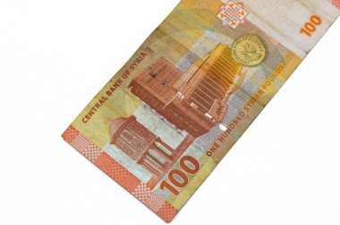 Suriye 'nin yüz paundunun ters tarafında Şam Hazinesi' nin Kubbesi yer alıyor Umayyad Camii 'nde, Suriye Merkez Bankası Yedi Çeşme Meydanı' nda, Gümüş Antoninianus madeni parası.