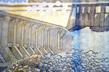 Merowe hidroelektrik baraj nehri Nil, Sudan 2019 merkez bankası tarafından verilen 100 Sudan sterlinin ters tarafından 2009 yılında açıldı.