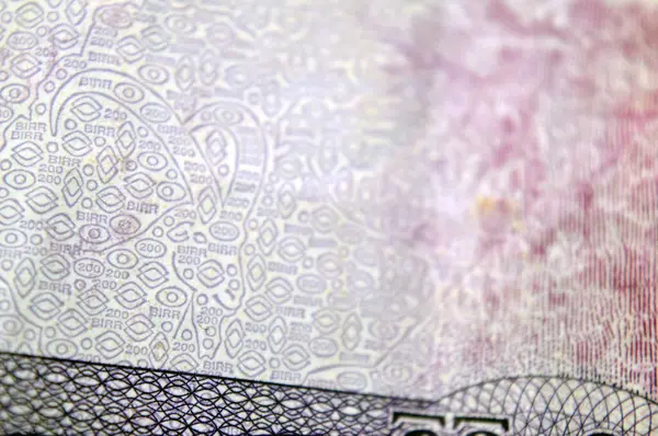 Etiyopya Ulusal Bankası tarafından yayınlanan 200 ETB 'nin ters tarafındaki detaylarda, dağlık arazide Nubian dağ keçisi (Capra Nubiana) yer almaktadır.