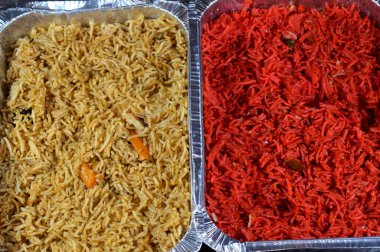 Renkli Basmati pilavı, Hindistan ve Pakistan 'daki Hindistan altkıtasında yetişen çeşitli uzun ve ince taneli aromalı pirinçtir.