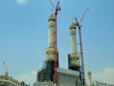 Mekke, Suudi Arabistan, 20 Haziran 2024: Büyük Kutsal Makkah Camii 'nin dışı, İslam' ın en önemli camii, Mekke 'deki Kabe' nin etrafını sarar.