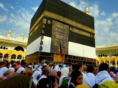 Mekke, Suudi Arabistan, 12 Haziran 2024: Makkah 'daki büyük caminin dolaşımı, Kabe' nin çevresindeki hacıların Umrah ve Hac 'ta 7 kez Kutsal Kabe' nin etrafında dolaştıkları yer.