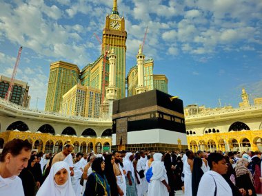 Mekke, Suudi Arabistan, 12 Haziran 2024: Makkah 'daki büyük caminin dolaşımı, Kabe' nin çevresindeki hacıların Umrah ve Hac 'ta 7 kez Kutsal Kabe' nin etrafında dolaştıkları yer.