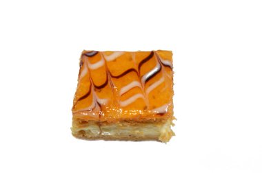 Jam Mille-feuille kremalı, Gateau ısırıkları küçük lokma büyüklüğünde kek parçalarıdır, çeşitli pasta tatları ve dolgulardan yapılır, minyatür kekler, ekler, mille feuille ve sünger keki