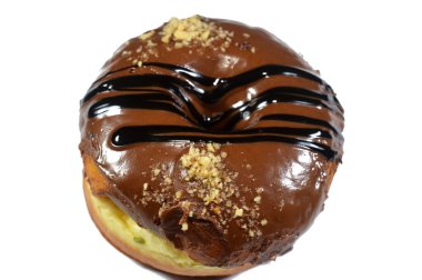 Çikolata soslu, koyu çikolata soslu ve fındıklı çörekler, jöleli, mayalı, Amerikan usulü yüzük donutu, mayalanmış hamur tatlısı.