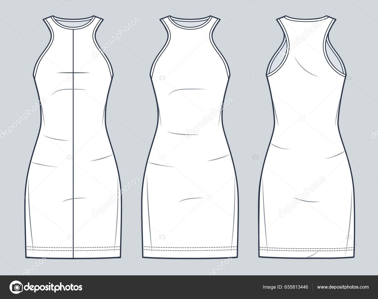 Short Dress Sketches #summer | Dress sketches, Short dresses, Art dress
