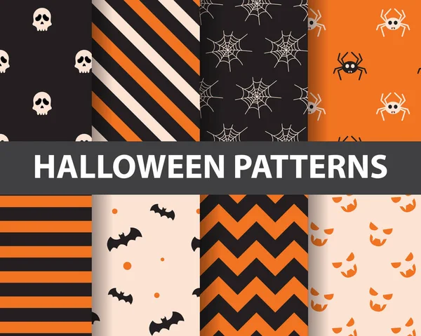 Feliz Patrón Sin Costuras Halloween Horror Fantasma Gracioso Textura Sin Ilustración De Stock