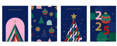 Noel ve mutlu yıllar. A4 için dikey tasarım