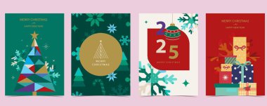 Noel ve mutlu yıllar. A4 için dikey tasarım