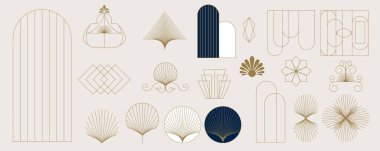 Klasik deco çerçeve ve kenar. Soyut dekorasyon nesnesi ögesi