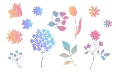 renk yaprağı ve çiçek ögesi nesnesi