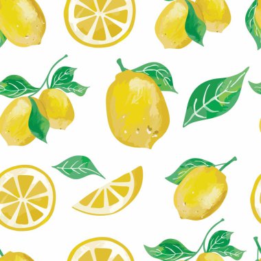 İtalyan tasarımı için sarı ve limonsuz desen