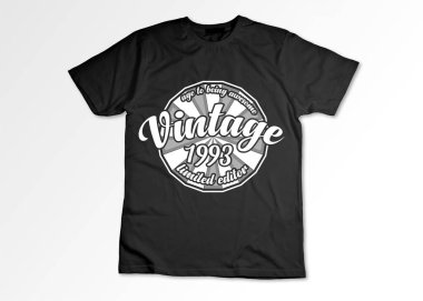 t-shirt label template, badge, vector illustration