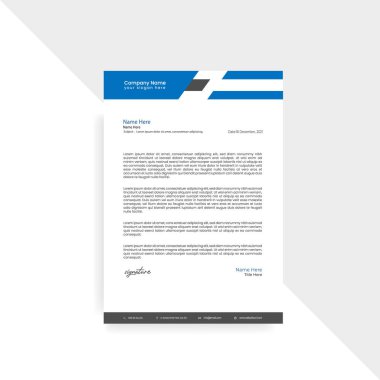 business letterhead template for your company vector illustration eps10
