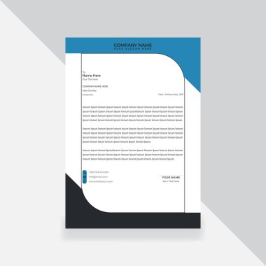 business letterhead template for your company vector illustration eps10