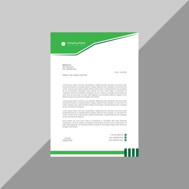 business letterhead template for your company vector illustration eps10