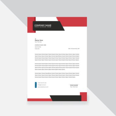 professional business letterhead. vector illustration.