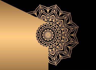 Mandala. Etnik dekoratif unsur. El çizimi arka plan. İslam, Arapça, Hintçe, sedir motifleri. Duvar kağıdı, şablon dolguları, web sayfası arkaplanı, yüzey dokuları için kullanılabilir