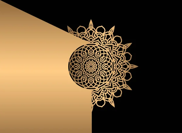 Mandala Ethnic Decorative Element Hand Drawn Backdrop Islam Arabic Indian — Stock Vector
