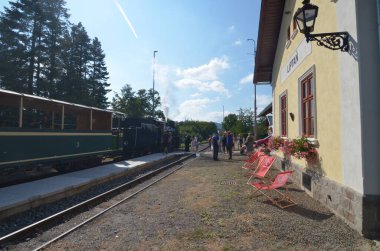 Şehirdeki eski tren.