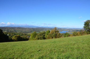 Güzel dağların manzarası