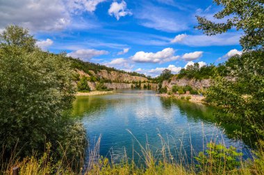 Ormanlı nehrin güzel manzarası