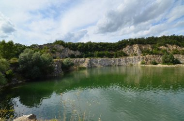Kırım Cumhuriyeti Kalovo köyündeki taş ocağı, Ukrayna.