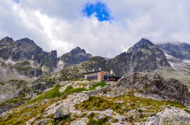 Tatra dağının zirvesinden manzara