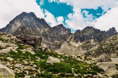 Yüksek Tatras dağlarında, Slovakya 'da güzel manzara