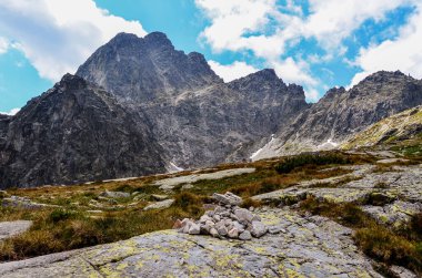Slovakya dağlarındaki güzel dağ manzarası