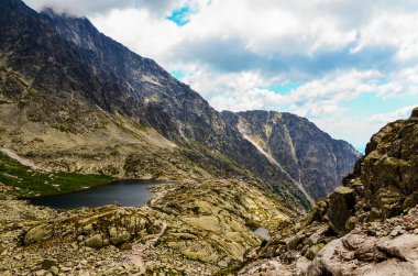 yüksek Tatras, Slovakya, 16 Ağustos, 2018: yüksek Tatra 'ya yürüyüş. yüksek tatras slovakya