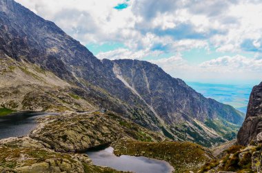 Slovakya yüksek Tatras dağlarının görünümü