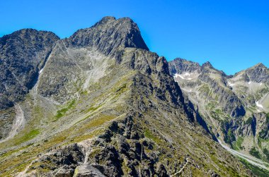Dağların güzel manzarası, Yüksek Tatra Dağı, Slovakya