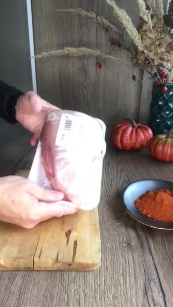 Goulash Ragu Com Pedaços Carne Fígado Ombro Coração Goulash Tradicional — Vídeo de Stock