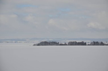 Karlı kış manzarası
