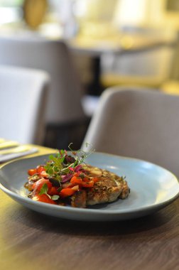 Bifteğin mutfak fotoğrafı.