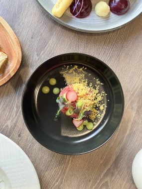 Yakın - lezzetli yiyeceklerin görünümü