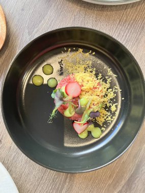 Lezzetli Asya mutfağının yakın görüntüsü