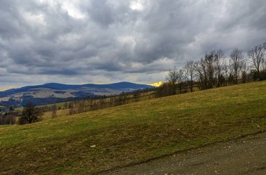Dağların güzel manzarası