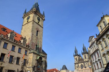 Prag ve Czech cumhuriyetinin manzarası
