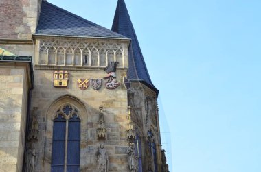 Bamberg, Bavyera Bölgesi, Almanya ve Avrupa 'daki eski belediye binasının manzarası