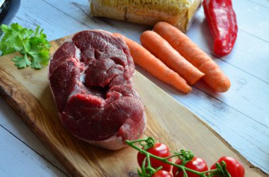 Lezzetli Asya mutfağının yakın görüntüsü