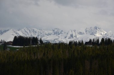 Dağların güzel manzarası