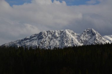 Polonya dağlarının güzel manzarası Giwont.